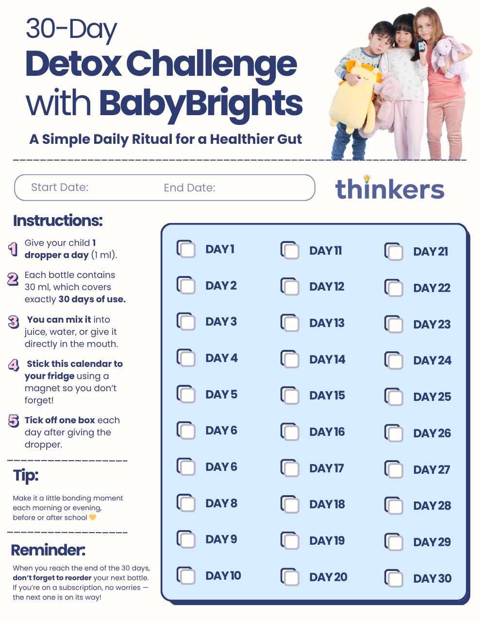 30-Day Detox Challenge with BabyBrights